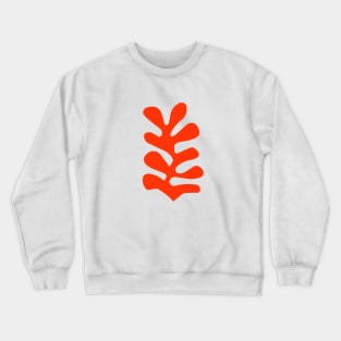 abstract orange leaf by Henri Matisse Crewneck Sweatshirt